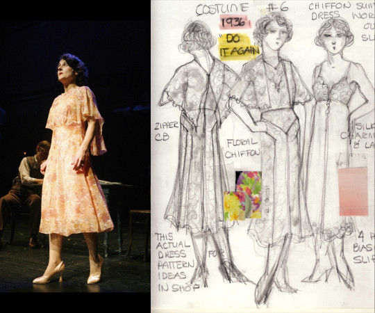 Line Drawing for Fanny singing 'Do It Again' in FANNY BRICE, 
AMERICAS FUNNY GIRL